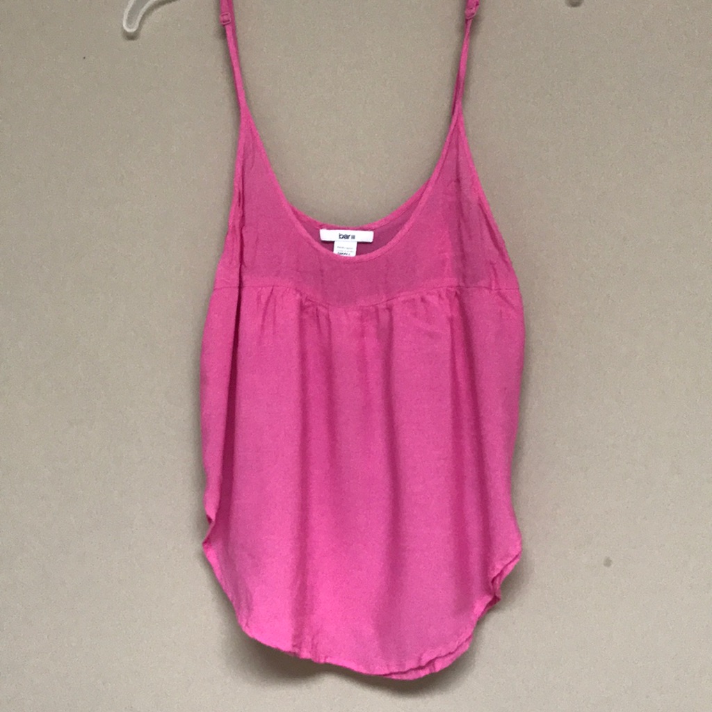 Bar Iii Hot Pink Tank With Adjustable Straps